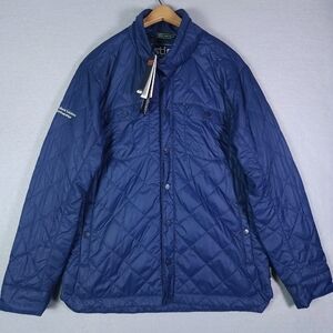 Stio Quilted Lightweight Shirt Jacket - Navy Blue